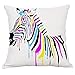 Produktbild GT Kissenbezug Kreativ, Tier, Zebra, Leinen Baumwoll Bedrucken Dekorative Kissenhülle Sofa Kissenbezug, Küche Bettwaren Wohnaccessoires Gartenmöbel Kissen, (2 Pcs Kissenbezüge ), 45*45CM