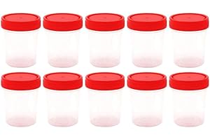 ZONSTER 10pcs Conteneur Stérile Spécimen Conteneurs Échantillon Bouteille Hôpital Collection 60ml Échantillon Bouteille