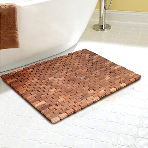 QIQIZHANG Green Bamboo Mats Bathrooms Bathrooms Non-slip Mats Rectangular Showers Wooden Mats Modern Minimalist