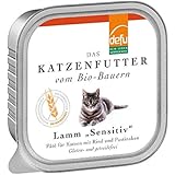 defu Bio Katzen Feuchtfutter Paté mit Lamm 