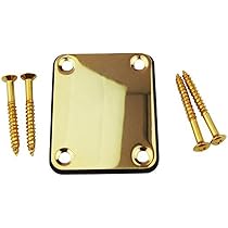 1 Placca In Metallo Con 4 Fori Per Manico Della Chitarra, Adatta A Chitarre E Bassi Fender, Strat, Stratocaster, Telecaster, Chrome - Foto 4
