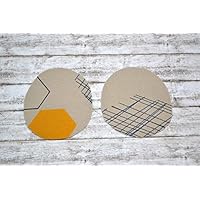 Aufnäher aus Bio-Baumwolle, Flicken, ca. 7,5 x 10 cm, Applikation, Knieflicken, Patch zum Aufbügeln, Baby, Kind, Mädchen, Junge, beige creme natur blau gelb hellbraun