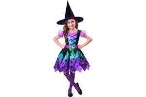 amscan Childs Girls Spell Casting Cutie Witch Halloween Fancy Dress Costume