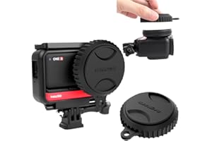 Fenmaru Tapa De Lente para Insta360 One R/RS Leica De 1 Pulgada Accesorios para Lentes Gran Angular Cubierta Protectora De La Lente Protector De Silicona