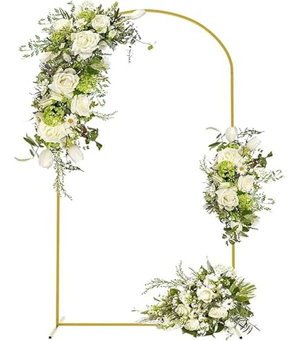 Fiita 6.6FT Round Wedding Arch Circle Background Stand Balloon Frame