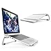Produktbild Notebookständer OMOTON Laptop Ständer für Notebooks bis zu 15 Zoll - Perfekt für Macbook, MacBook Air, MacBook Pro, Ultrabook, Lenovo usw. [Aluminium] [höhenverstellbar] [Gummiauflage] silber