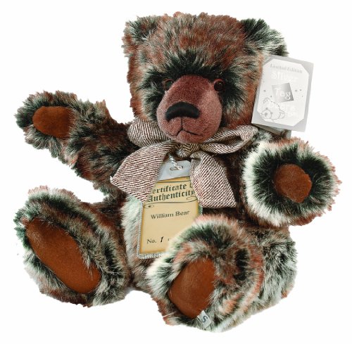 Suki Gifts 17017 – Collector's Edition 40.6 cm silver Tag William Bear Soft Toy