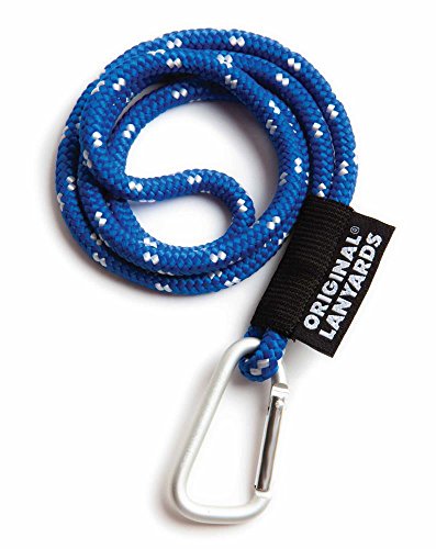 Original Lanyards Cuerda con mosquetón, llavero, colgante Azul Blau/Weiss
