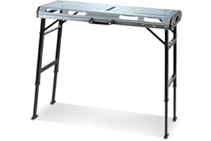 STAHLWERK AWT-930 ST Table de soudage mobile, 1 068 x 532 mm, réglable en hauteur, pliable, établi de travail, table de montage avec plage de levage de 705 à 930 mm, capacité de charge 450 kg et
