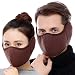 Produktbild iSpchen Unisex Winter Maske Halbes Gesicht Fleece Winddicht Mode Wärmer Mund Maske Einstellbar Atmungsaktiv Ohrenschützer Für Ski Fahrrad Motorrad Frauen Männer
