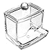 Supply EU Cosmetic Q-tip Cotton Swabs Acrylic Holder Storage Box