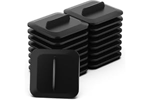 HDROOR Plant Spacer Kit Compatible with Idoo, LYKO, QYO for Square Seed Pods, Grow Plant Deck Openings for Indoor Hydroponic Growing System, Square Spacer Cover Lid Accessories, Square (Black, 12Pack)