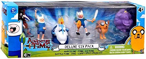 Adventure Time2 Inch Mini Figure Deluxe Marceline, Finn, Ice King, Battle Finn, Jake & Lumpy Space Princess by Adventure Time with Finn & Jake