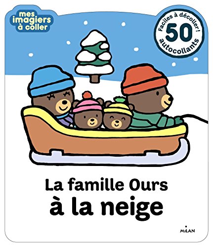 La famille ours à la neige