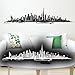 Produktbild Wandkings Wandtattoo "Skyline Dubai (mit Sehenswürdigkeiten und Wahrzeichen der Stadt)" 200 x 50 cm schwarz - erhältlich in 33 Farben