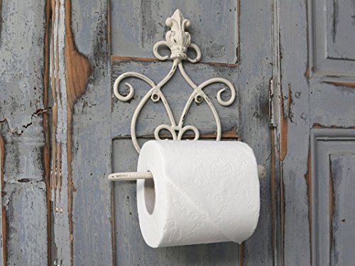 Toilettenpapierhalter mit Krone (Antique Weiß, Chic Antique) - 2