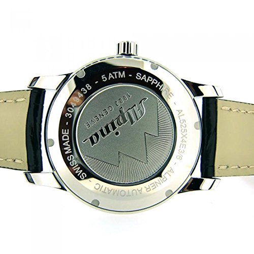 Alpina Herren-Armbanduhr 41mm Armband Schweinsleder Automatik AL-525S4E6