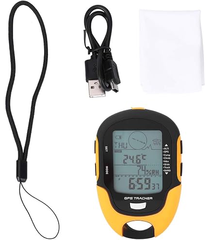 Altimetro Digitale 8 In 1 – Bussola, Barometro, Termometro E Orologio – Con Retroilluminazione E Supporto Per Bici – Per Escursionismo E Arrampicata