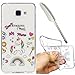 Produktbild Galaxy A3 2016 Hülle, Silikonhülle für Galaxy A3 2016 , Edaroo Cute Cartoon Regenbogen Einhorn Muster Urtradünne Stoßfeste TPU Handy Case Kratzfeste Handyhülle Handy Schützt Hülle Tasche Backcove für Samsung Galaxy A3 2016 - Don't Touch My Phone