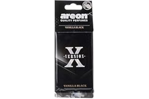 Areon X Version Hanging Car Air Freshener Vanilla Black - NEW