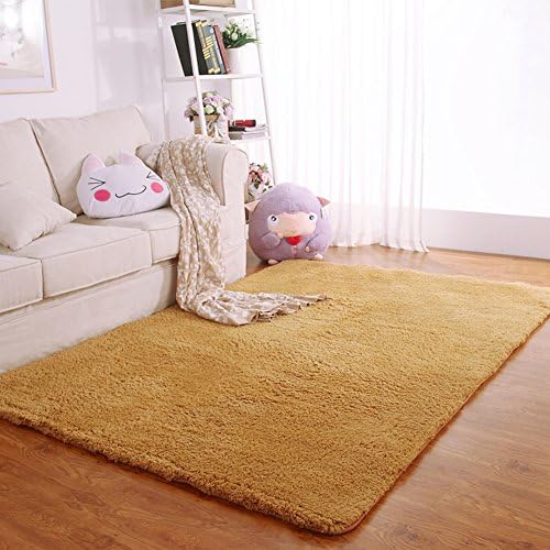 Bbdsj Simple carpet Modern bedside blanket Include door mat Solid color carpets Machine washable Multiple colors.-A 100x160cm(39x63inch)