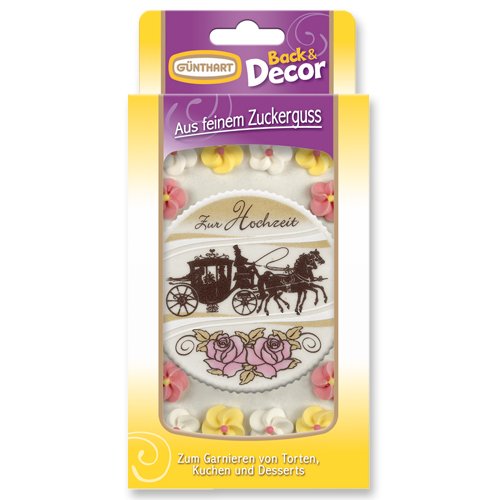 Preisvergleich Produktbild Tortenaufleger, Hochzeit, Kutsche