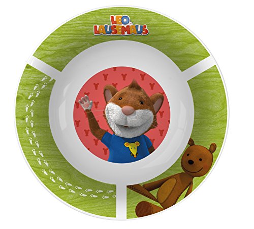 Leo Lausemaus 3tlg. Frühstückset Porzellan Teller Becher Müslischüssel - 3