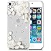 Produktbild SMART LEGEND für iPhone 5 / 5S / SE Hülle Glitter Case Hartschale Transparent Schutzhülle Handyhülle Shiny Glanz Sparkle Bling Diamant Strass Tasche Skin Schale Hart PC Hardcase Clear Kristall Handytasche Etui
