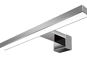 CASA ESTILO LED Lámpara LED de Aplique para Espejo o Pared de Baño - 760lm - 30x11x4 cm - IP44 - Luz Blanca 6000K - Acabado Cromado - Ideal para Maquillaje, Afeitado - Zonas de Estudio y Trabajo