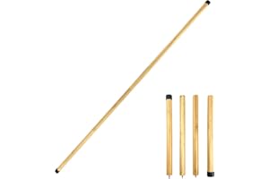 FOXTELL 5.2 FT Portable Yoga Stick Natural Bamboo Posture Corrector Stick Stretch Stick Bamboo Mobility Stick Yoga Dowel Yoga Bar for Gym, Office, Home or Fitness Room