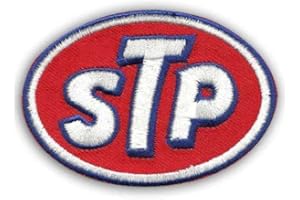 hotrodspirit STP RED Ecusson Iron-on Patch Oil Garage Jacket