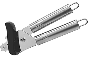 Fackelmann 40446 Nirosta - Abrelatas con mango ovalado (20 cm), acero