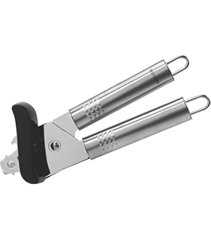 Apriscatole Manuale Fackelmann - Acciaio Inox, Impugnatura Antiscivolo, Colore Rosso - Foto 6