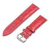 TRUMiRR 22mm Echtes Leder Uhrenarmband Ersatzband für Samsung Gear S3 Classic Frontier, Moto 360 2 46mm, ASUS ZenWatch 1 2 Herren, Pebble Zeit, LG Urbane W150