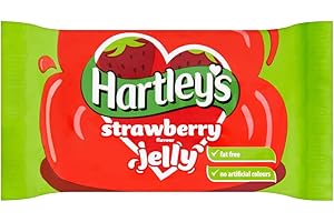 HARTLEYS HARTLEY'S Préparation pour Gelée à la fraise | Sans matière grasse | Saveur fraise | À base de gélatine | Sans Colorant artificiel - 135g - Lot de 12