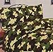 ARMY CAMOUFLAGE MILITARY DOUBLE BED DUVET QUILT COVER BEDDING SET GREEN - NEW