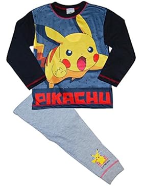 Pokemon Pikachu Jungen Schlafanzug grau Black / Grey / Multicolour One size