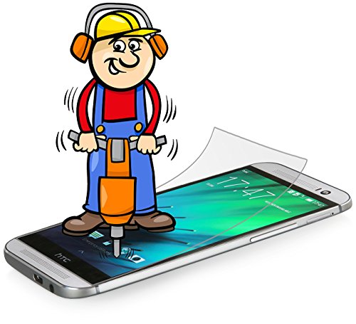 StilGut Displayschutzfolie Panzerglas für HTC One M8 - 3