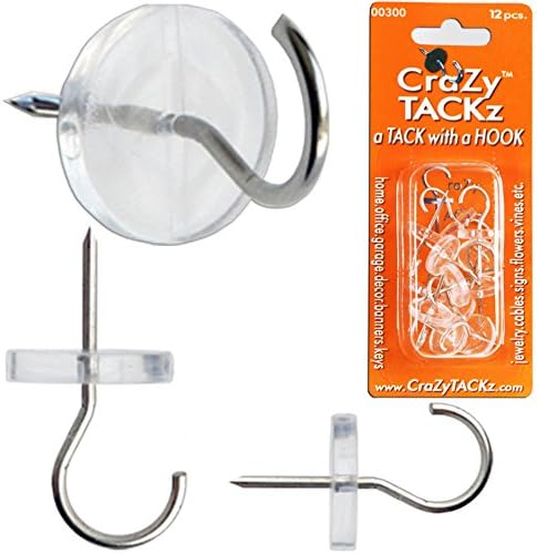 CraZy TACKz Push pin Hook, 5 x .5 x 1.12