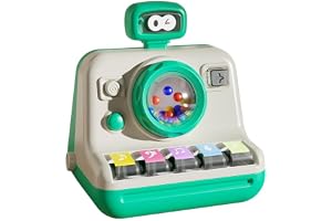 Baby Piano Toy, Camera Themed Light Up Music Interactive Toys, 6-12 Month Toys, Early Learning Educational Piano Keyboard Infant Babies Girl Toy, First Birthday Gifts For Boys Girls Learning