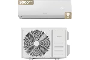 EVVO Aire acondicionado Split CLIMA WiFi Refrigeración y Calefacción, Conectividad WIFI, Motor Inverter, Bomba de Calor, Clase A++/A+, Deshumidificador, refrigerante R32 (9.000 BTU)
