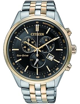 Citizen Herren-Armbanduhr Chronograph Quarz Edelstahl AT2146-59E
