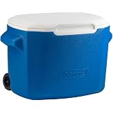 Coleman Pasif soğutma kutusu 16 QT/28QT Performance Wheeled Cooler, Thermobox 15/26 l kapasite, tekerlekli mobil buz kutusu