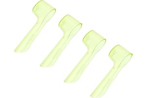 MELTU 4 Pcs Toothbrush Head Covers, Toothbrush Cover Caps, Electric Toothbrush Head Covers (Yellow, 4)