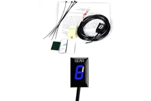 MOQIAOSEIKO Indicador de Marchas de Motocicleta Impermeable LED Display Compatible con Honda