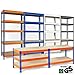 Produktbild Office Marshal® Steckregal Grizzly - 4 Größen/4 Farben - 175kg Tragkraft/Boden, TÜV/GS-geprüft - kombinierbar