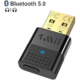 1mii B10 USB Bluetooth 5.0 Audio Transmitter for Windows, Mac, Linux, PS4, PS5, Bluetooth Dongle Adapter for PC, Pair 2 Headp