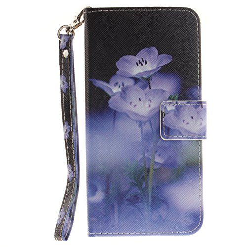 Preisvergleich Produktbild Anlike LG G5 (5,3 Zoll) Hülle, Handyhülle / Schutzhülle / Ledertasche / Tasche / Case / Cover / Flip Brieftasche [Orchidee] Bookstyle Kartenfach Standfunktion Handytasche mit Abnehmbar Handy Lanyard für LG G5 (5,3 Zoll)