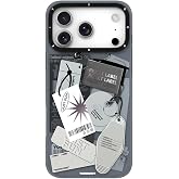 YOUNGKIT iPhone 17 Pro Max ile uyumlu Kılıf M-Safe Şarj &Ouml;zellikli Youngkit Different Dimension Serisi Kapak Gri