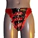 Produktbild Lack String mit Schnallen - Rot - Thong Men M - L 1046 Size:one size